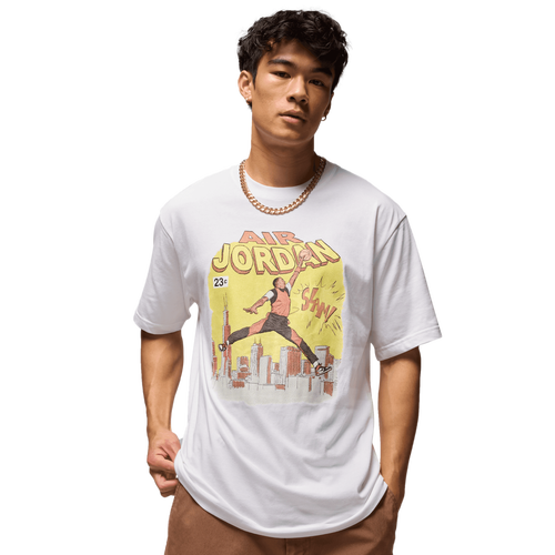 MENS - Jordan NC Comic Short Sleeve Crew - White/Black