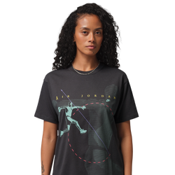 Women's - Jordan Flight GF GFX T-Shirt - Dk Smoke Grey/Black