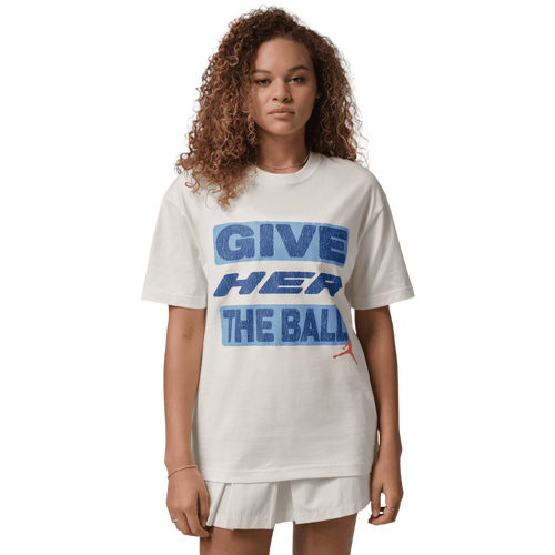  - Jordan Flight Short Sleeve Graphic T-Shirt - Sail/Chile Red