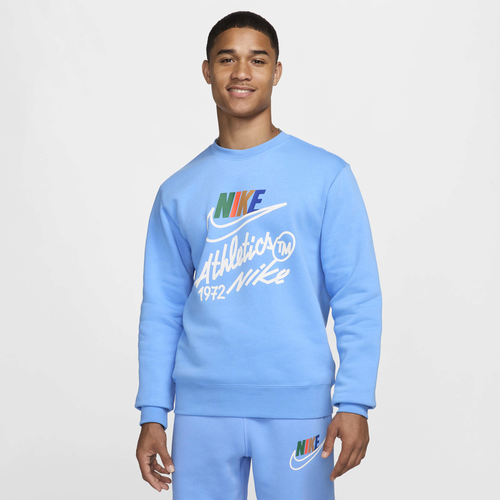 

Nike Mens Nike Club Futura Crew - Mens University Blue Size LT