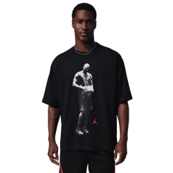 Men's - Jordan Dri-FIT SPT Statement Graphic Short Sleeve Crew - Black/Infrared 23
