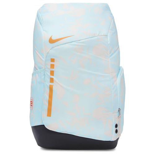 Shop Nike Hoops Elite Backpack In Black/glacier Blue/bright Mandarin