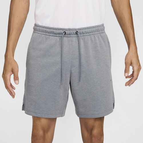 Nike Men's Primary Fleece 7" Dri-fit Uv Unlined Performance Shorts In Heather/cool Grey/cool Grey