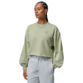 Jordan FLIGHT FLEECE CROP - Jordan Olive Aura/Lawn