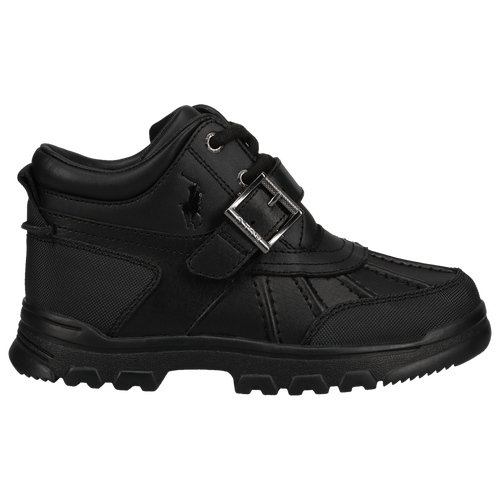 

Boys Preschool Polo Ralph Lauren Polo Ralph Lauren Dover Boots - Boys' Preschool Shoe Black/Black Size 03.0