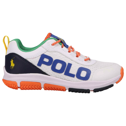 

Girls Preschool Polo Polo TECH RACER - Girls' Preschool Shoe White/Multi/Yellow Size 01.0