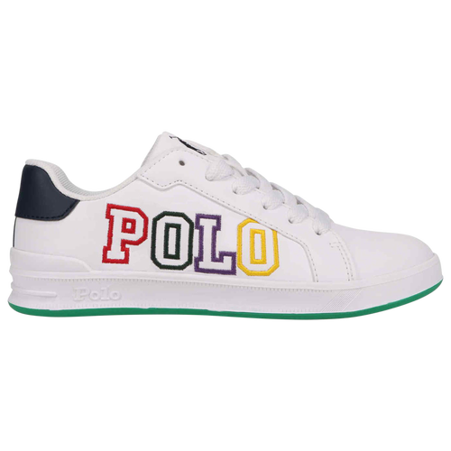 

Polo Girls Polo HERITAGE COURT II GRAPHIC - Girls' Preschool Shoes White/Navy/Green Size 05.5