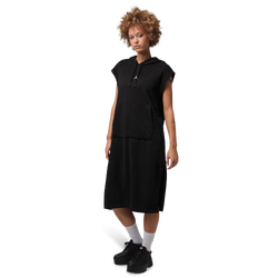 Women's - Jordan Brooklyn Fleece Crew Hooded Dress - Black/White