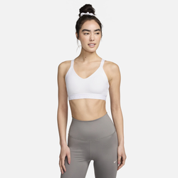 Women's - Nike Indy Medium DF Sports Bra - White