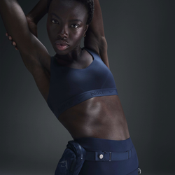Women's - Nike Indy High DF Sports Bra - Armory Navy/Armory Navy