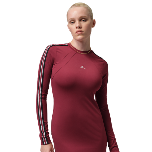 Jordan Brooklyn Long Sleeve Dress - Jordan Team Red/White