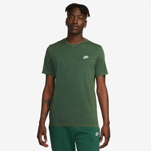 

Nike Mens Nike NSW Club Novelty T-Shirt - Mens Fir/White Size L