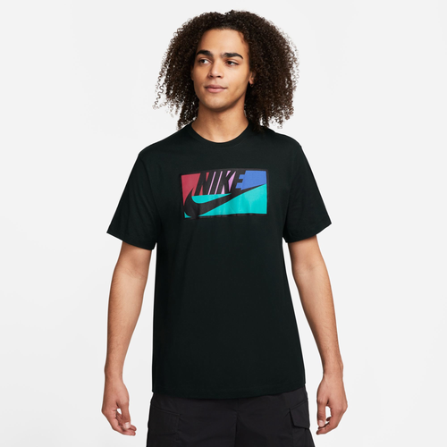 

Nike Mens Nike NSW Club SSNL T-Shirt - Mens Black/Multi Size S