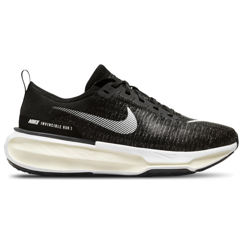 

Nike Mens Nike ZoomX Invincible Run 3 Wide - Mens Running Shoes Black/White/Coconut Milk Size 07.5