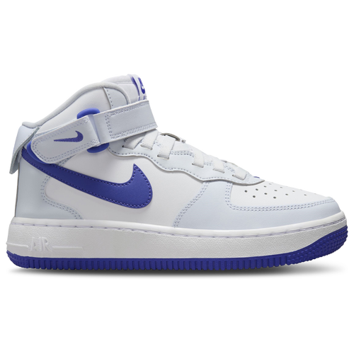 

Boys Nike Nike Air Force 1 EasyOn Mid - Boys' Grade School Basketball Shoe Football Grey/Persian Violet/White Size 06.0