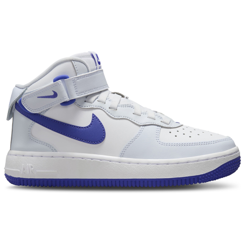 

Nike Boys Nike Air Force 1 EasyOn Mid - Boys' Grade School Basketball Shoes Football Grey/Persian Violet/White Size 06.0