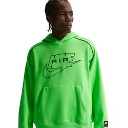 Men's - Nike Air Pull Over Hoodie - Mean Green/Black