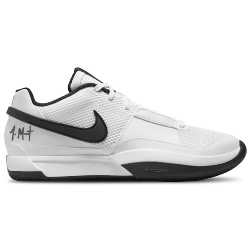 

Nike Mens Ja Morant Nike JA 1 TB - Mens Basketball Shoes White/Black/White Size 11.0