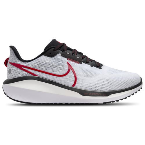 

Nike Mens Nike Vomero 17 - Mens Running Shoes White/Black/Fire Red Size 12.0