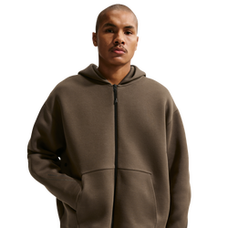 Men's - Nike Tech Fleece Ergo Full Zip - Dark Hazel/Black