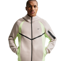 Men's - Nike Tech Fleece Pro Wear Full-Zip Jacket - Beige/Green