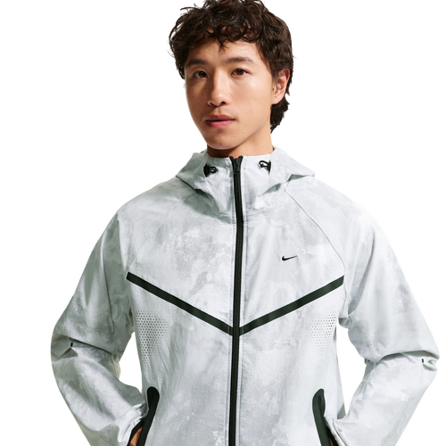 MENS - Nike Drifit Tech Woven FZ Windrunner Jacket AOP - Pure Platinum/Black