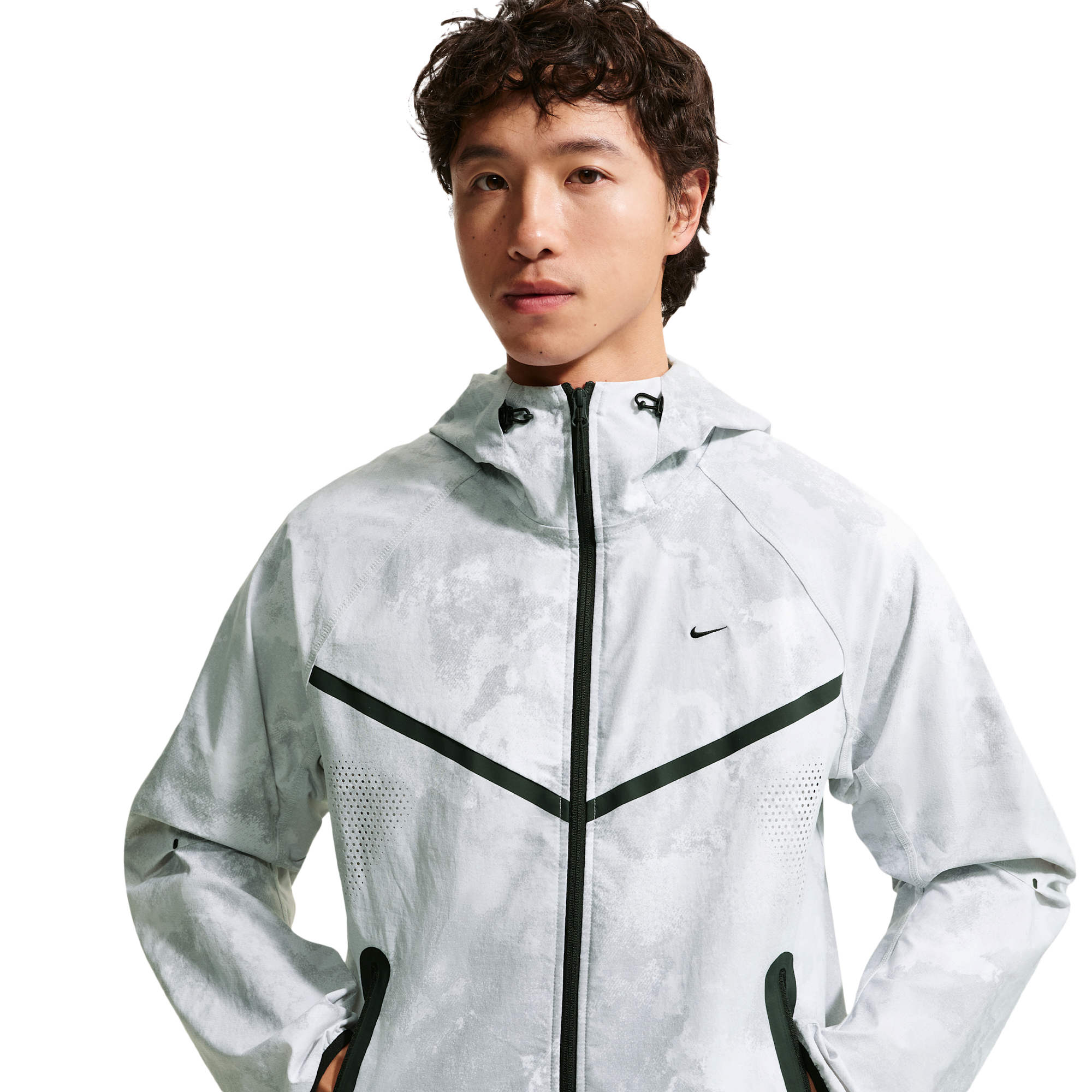 Nike Drifit Tech Woven FZ Windrunner Jacket AOP - Men's