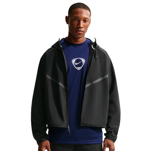  - Nike Tech Shori Knit Full Zip Jacket - Black