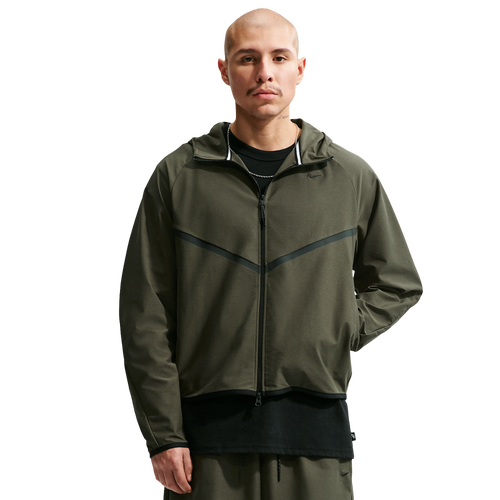 Nike Tech Shori Knit Full-Zip Jacket - Nike Black/Cargo Khaki