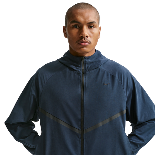 Nike Tech Shori Knit Full-Zip Jacket - Nike Obsidian/Black