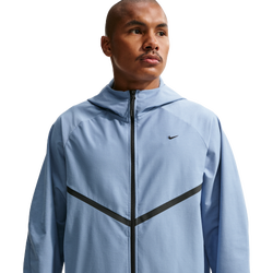 Men's - Nike Tech Shori Knit Full-Zip Jacket - Work Blue/Black