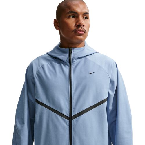 Nike Tech Shori Knit Full-Zip Jacket - Nike Work Blue/Black