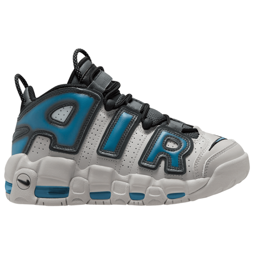 Nike Kids' Boys  Air More Uptempo In Industrial Blue/light Iron Ore/grey