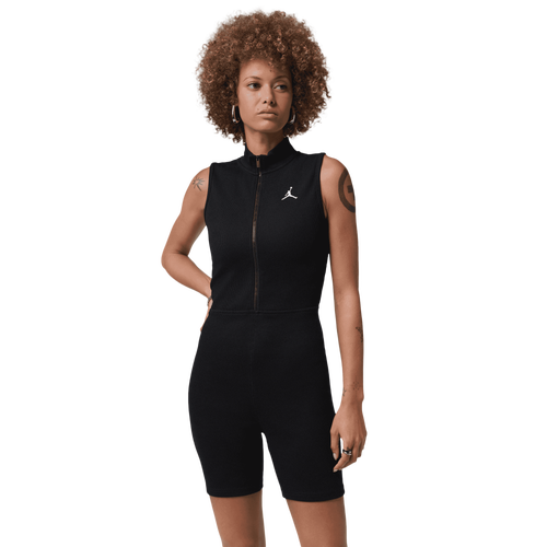 WOMENS - Jordan BRK Essential Romper Bodysuit - Black/White