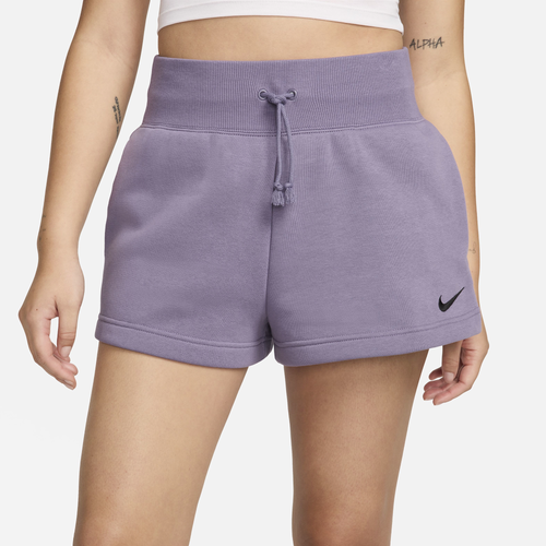 

Nike Womens Nike Fleece HR Shorts - Womens Black/Daybreak Size L