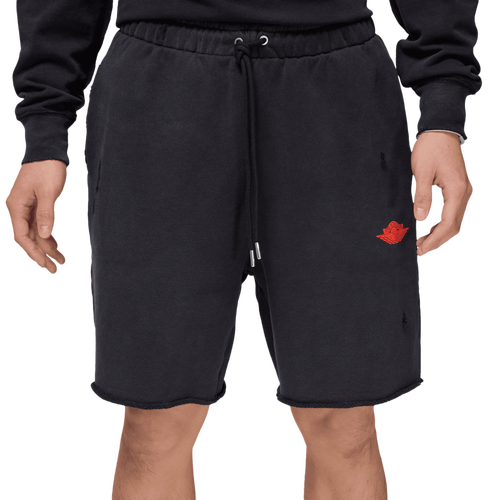  - Jordan Air Rare Fleece Shorts - Black/Chili Red