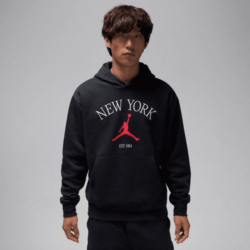 

Jordan Mens Jordan NY City HBR Pullover Hoodie - Mens Black Size S