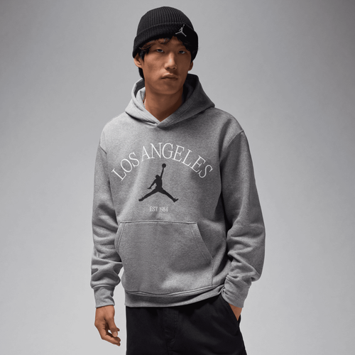 MENS - Jordan LA City HBR Pullover Hoodie - Carbon Heather