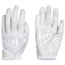 adidas AdiZero 12 Receiver Gloves - Adult Gray/White