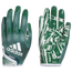 adidas AdiZero 12 Receiver Gloves - Adult Forest Green/White