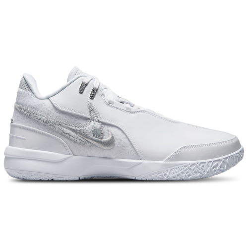 Shop Nike Mens  Zoom Lebron Nxxt Gen Amped In White/grey/silver
