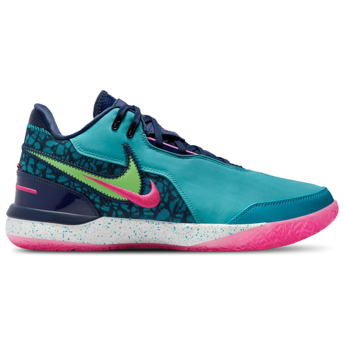 

Nike Mens Nike Zoom LeBron NXXT Gen Amped - Mens Basketball Shoes Pink/Green/Navy Size 14.0