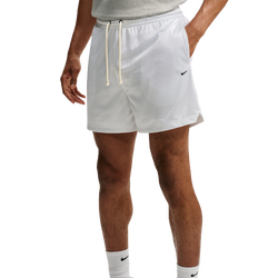 Men's - Nike Dri-FIT Standard Issue Mesh 5IN Shorts - Pale Ivory/White/Black