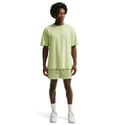 Men's - Nike Dri-FIT Standard Issue Mesh 5IN Shorts - Pale Ivory/Olive Aura