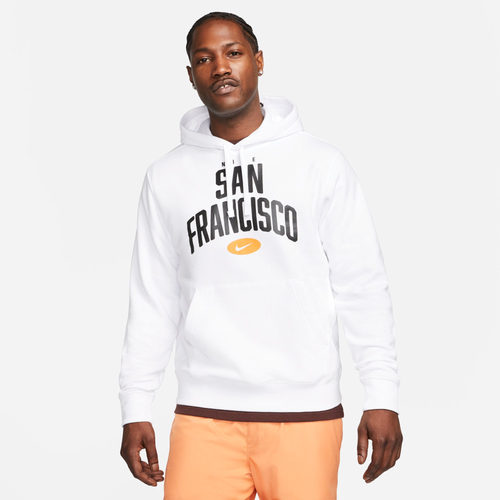 

Nike Mens Nike San Francisco Club City Hoodie - Mens White/Black Size M