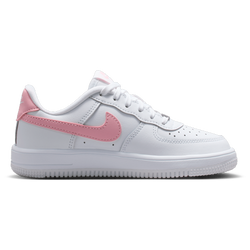 Girls' Preschool - Nike Air Force 1 Low Lace - White/Med Soft Pink/White