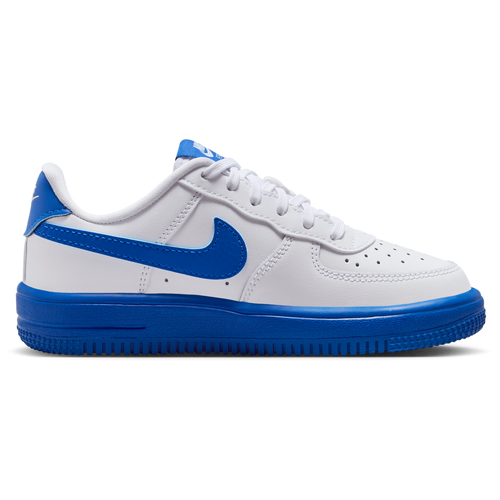 BOYS - Nike Air Force 1 Low Lace - White/Game Royal