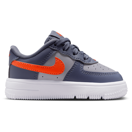 BOYS - Nike Air Force 1 Low Lace - Cement Grey/Team Orange Lt Carbon