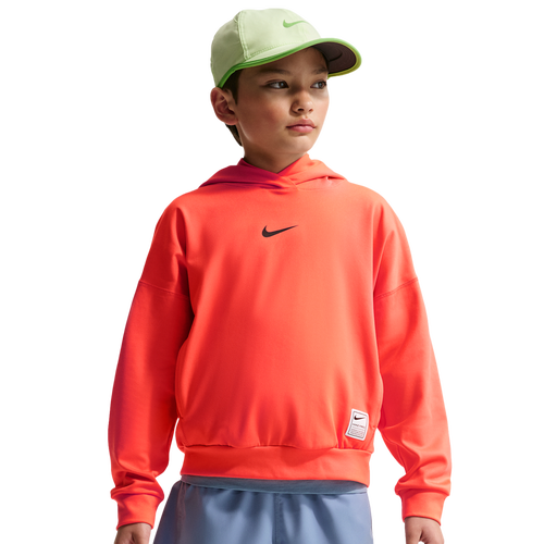  - Nike Pro DriFit Fleece Pullover Hoodie - Turf Orange/Black