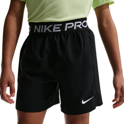 Boys' Grade School - Nike Pro DriFit Short - White/White/Black